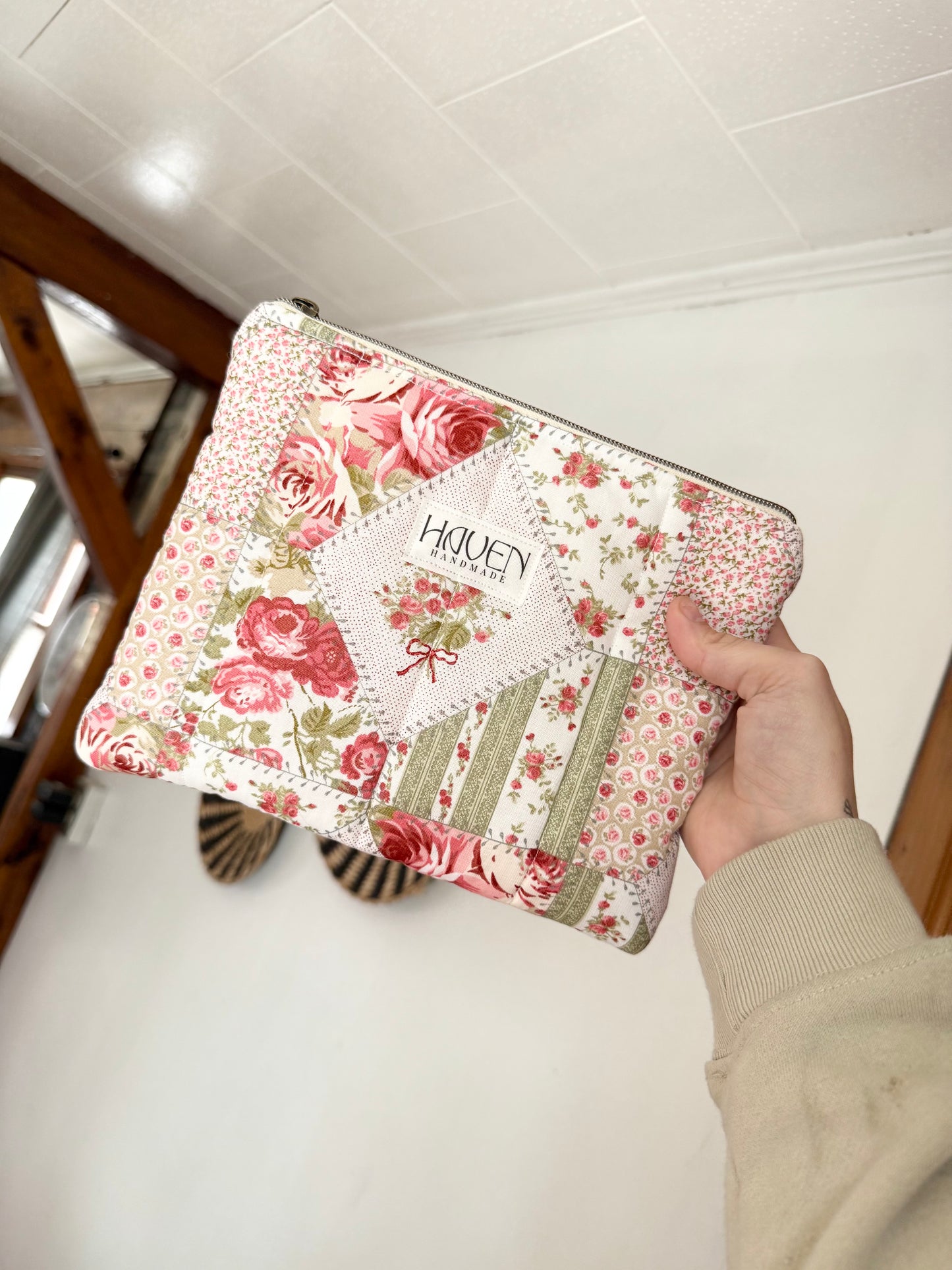 Toiletry Pouch - Rose Patchwork