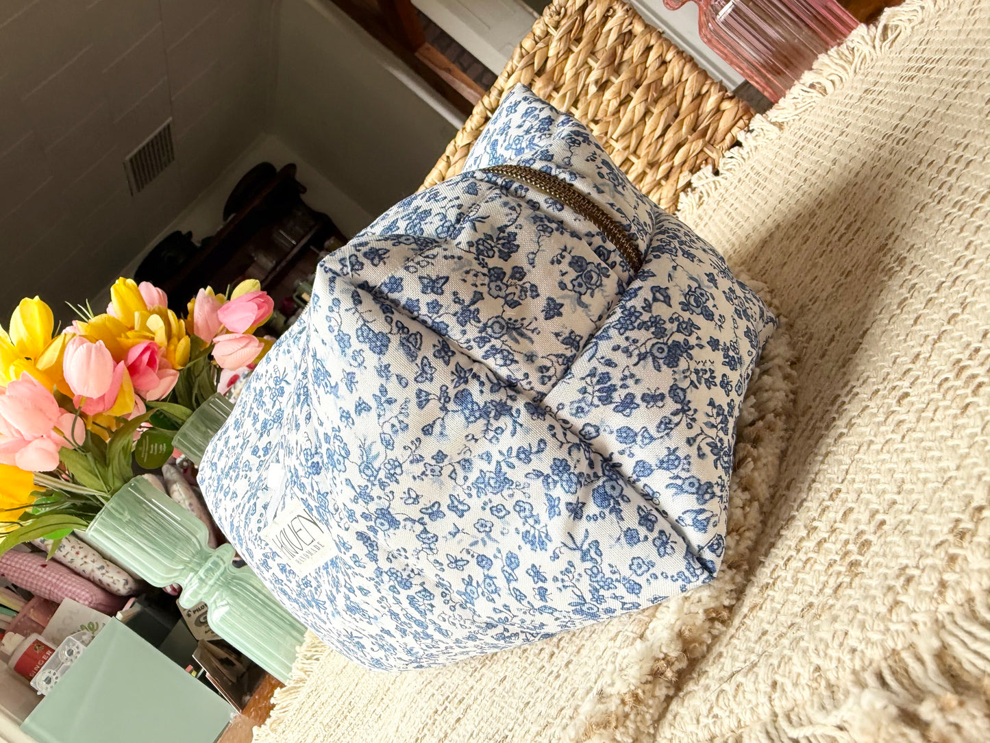 Box Pouch - Blue Willow