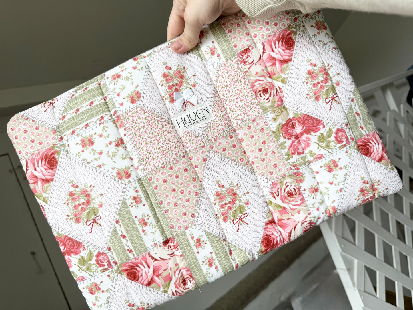 Laptop Sleeve - Rose Patchwork