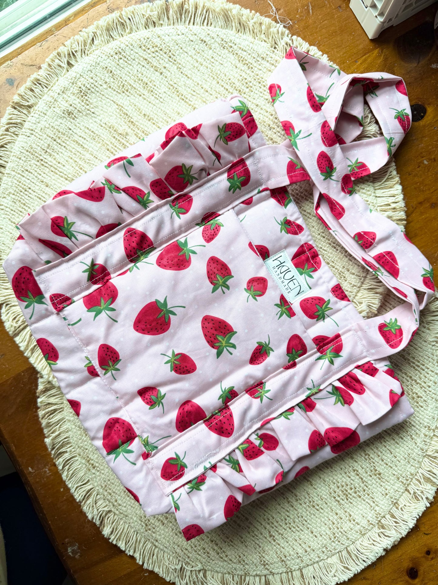 Mini Tote Bag - Strawberry Bliss