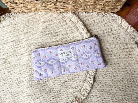 Glasses/Pencil Pouch - Vintage Purple