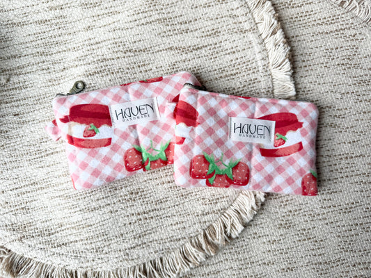 Wallet/Coin Pouch - Strawberry Jam